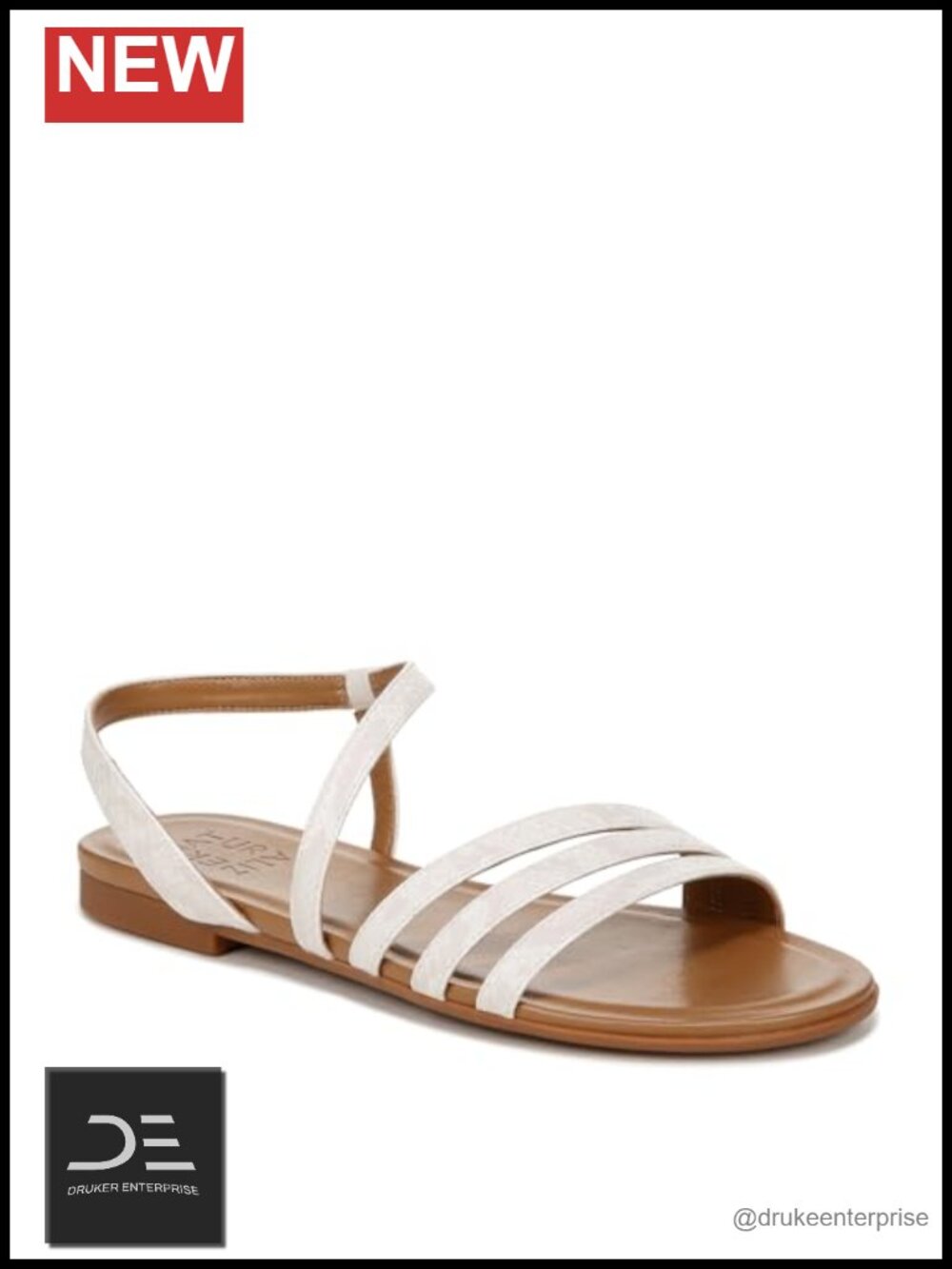 Naturalizer Salma Strappy Flat Sandals Contour+ Comfort